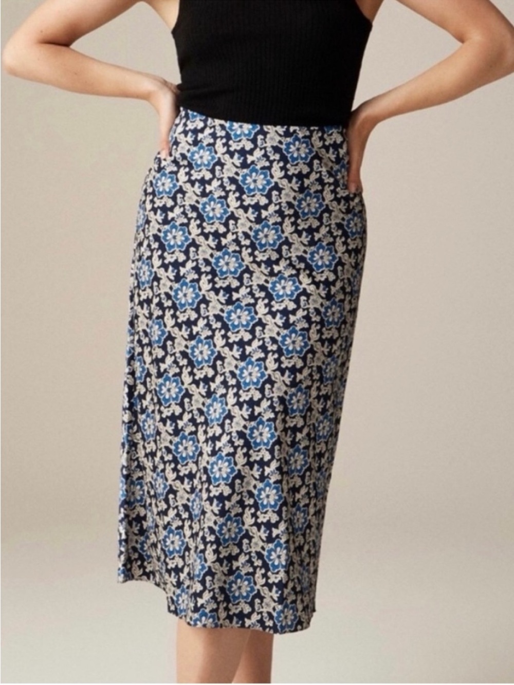 NWT J. Crew Gwyneth slip skirt maxi XL tall - Picture 3 of 4